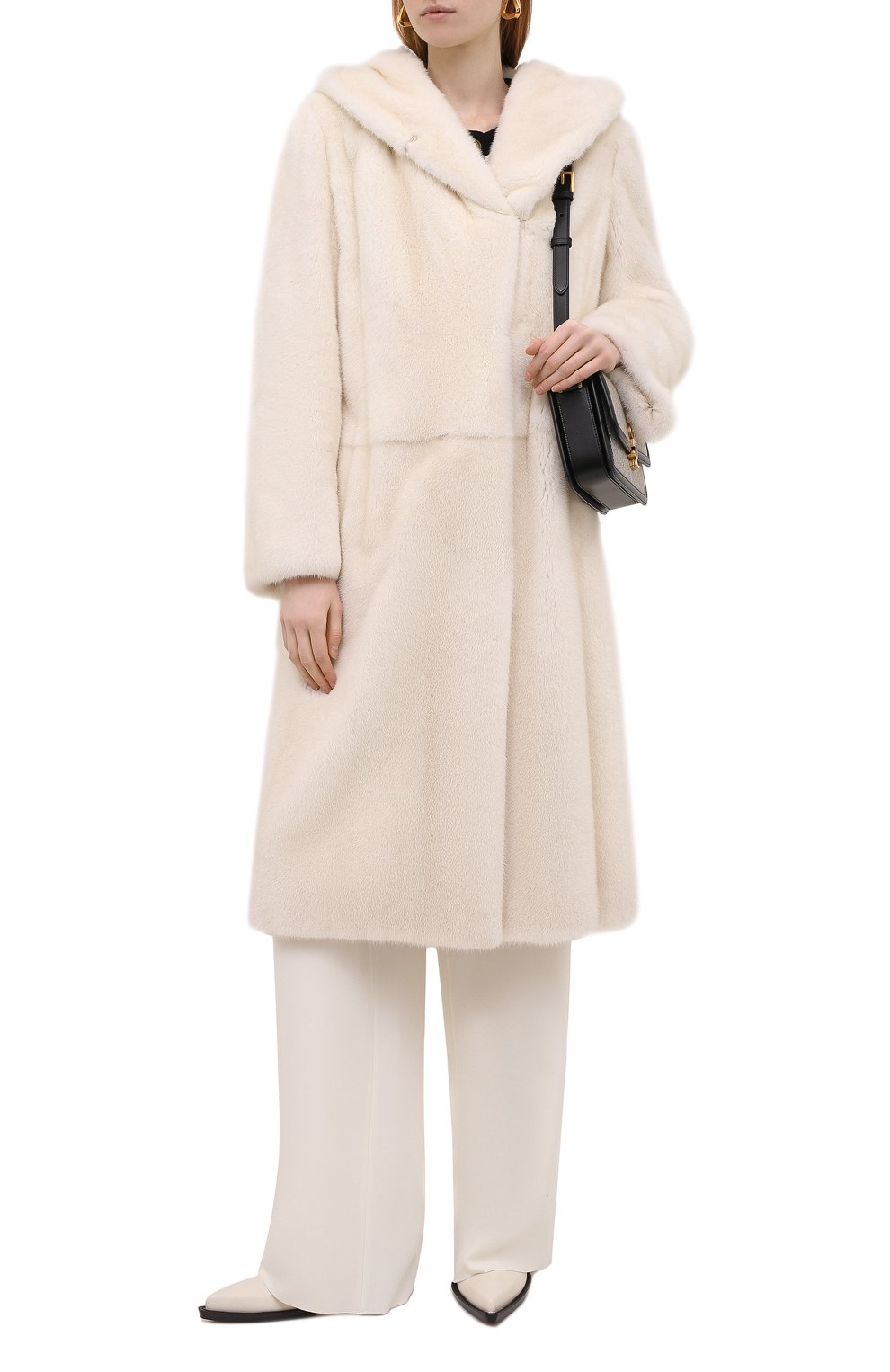 Шуба из меха норки с поясом VICTORIA KUSENKOVA, арт. 701200012410, фото 2