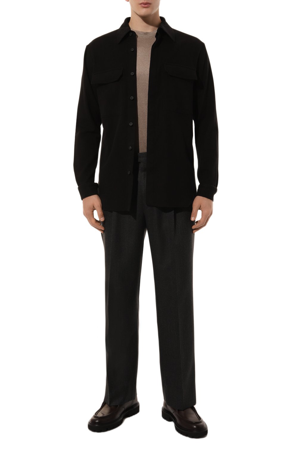 Хлопковая рубашка RICK OWENS, арт. RU02D6291/FL, фото 2