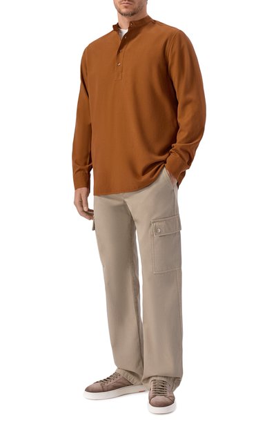 Мужская шелковая рубашка MVST, арт. M26.2PM.B021/F121