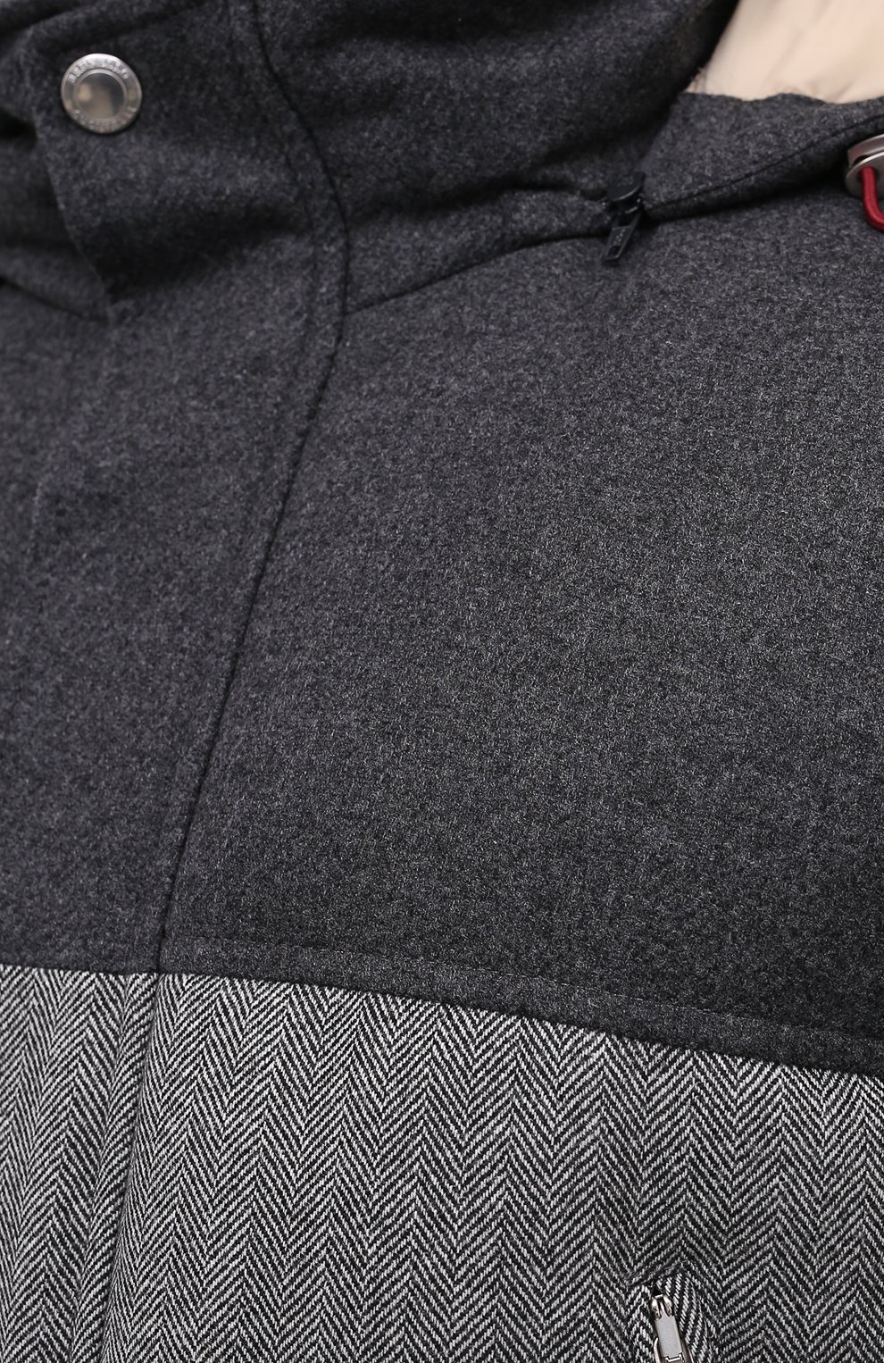 Пуховик из шерсти и кашемира BRUNELLO CUCINELLI серого цвета по цене 545000 руб., арт. MN4661848, фото 5 Пуховик из шерсти и кашемира BRUNELLO CUCINELLI, арт. MN4661848, фото 5