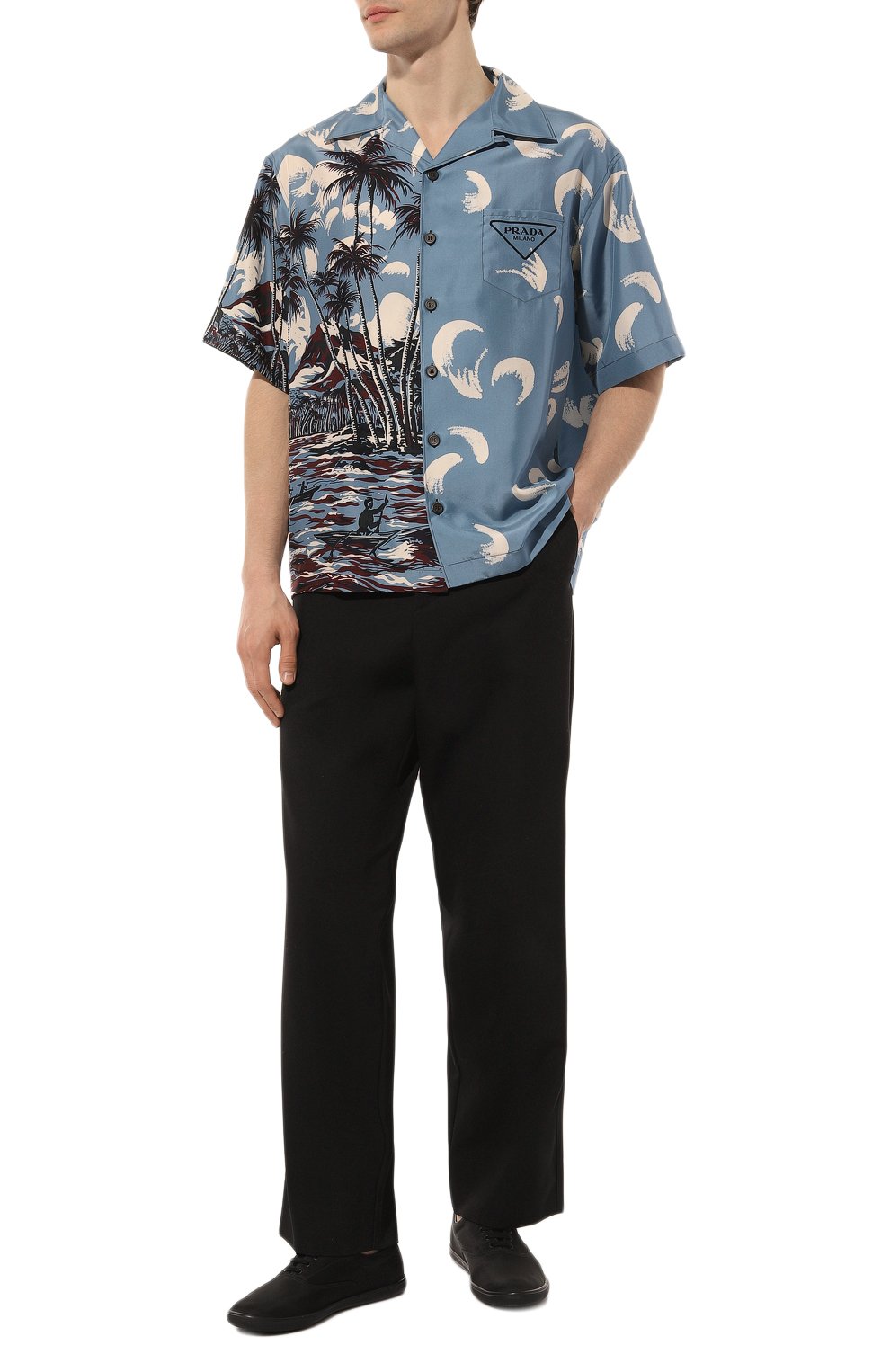 Шелковая рубашка PRADA, арт. UCS406-1ZVK-F0237-212, фото 2