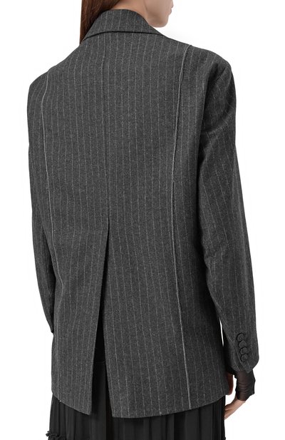 Жакет из шерсти и хлопка ISABEL BENENATO темно-серого цвета по цене 149000 руб., арт. DW410F25, фото 4 Жакет из шерсти и хлопка ISABEL BENENATO, арт. DW410F25, фото 4