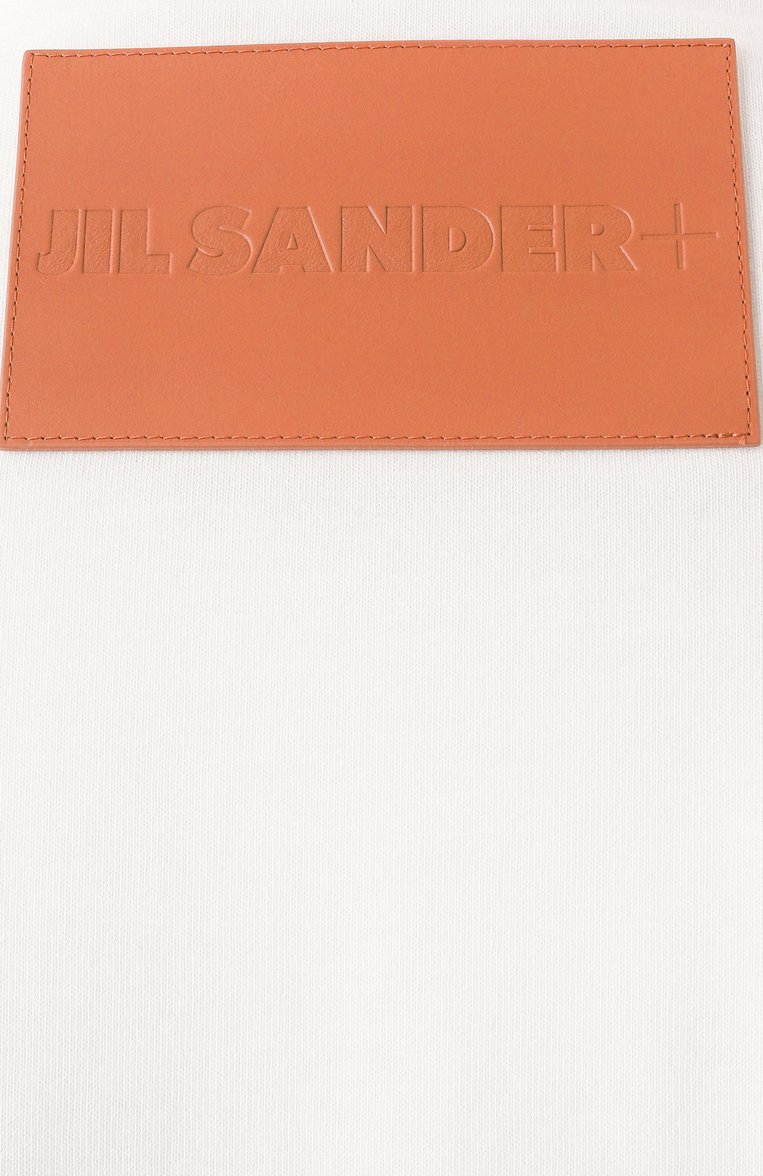 Мужская хлопковая футболка JIL SANDER кремового цвета, арт. J47GC0153/J20103 | Фото 6 (Рукава: Короткие; Длина (для топов): Стандартные; Материал внешний: Хлопок; Принт: Без принта; Стили: Минимализм; Мужское Кросс-КТ: Футболка-одежда; Кросс-КТ: Джерси; Автоматизация ТО: Проставлено; Автоматизация состава: Проставлено)