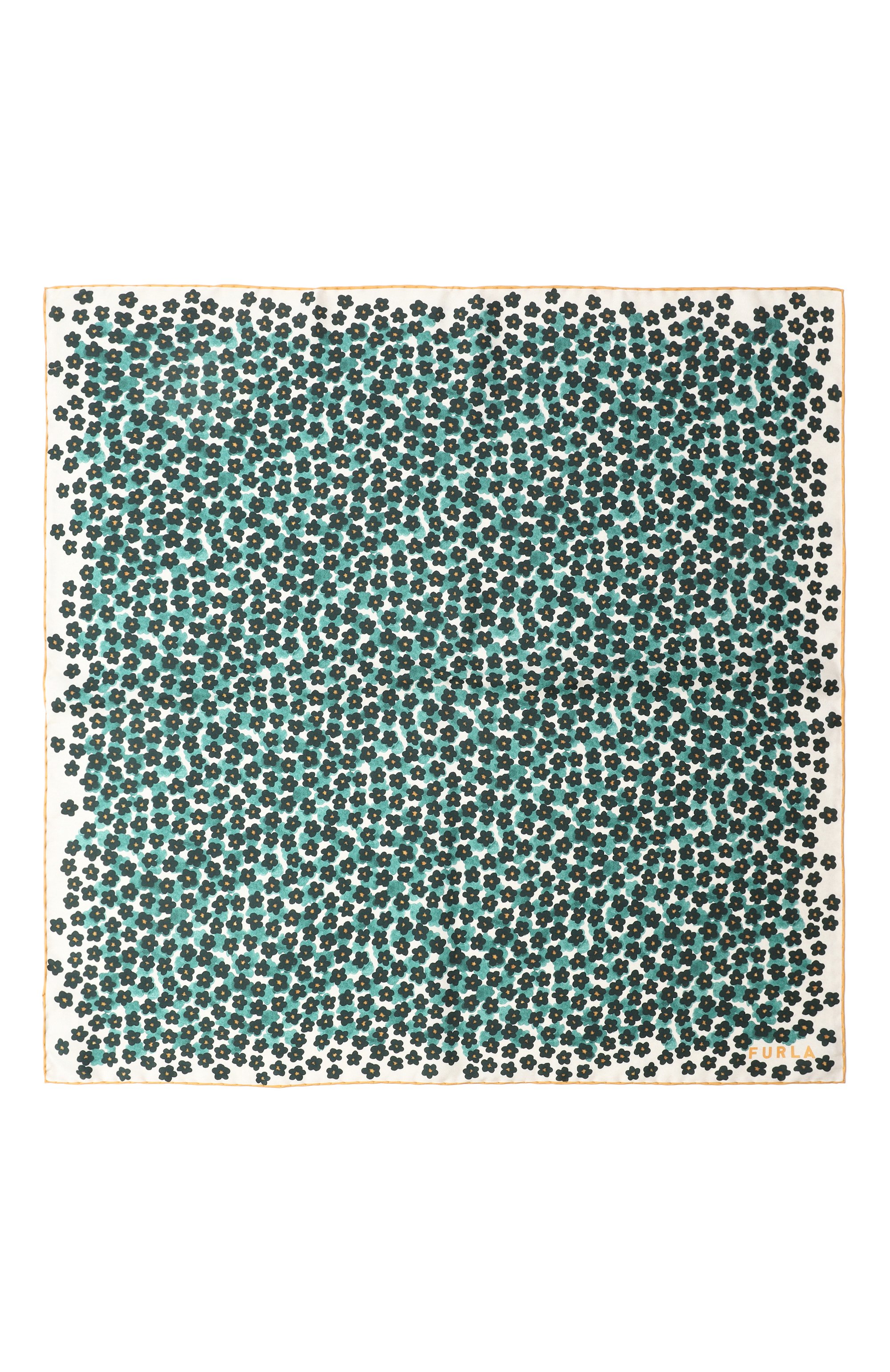 Шелковый платок FURLA зеленого цвета по цене 12000 руб., арт. WT00099/BX4224, фото 4 Шелковый платок FURLA, арт. WT00099/BX4224, фото 4