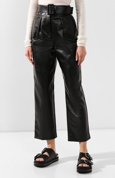 Брюки с поясом SELF-PORTRAIT черного цвета по цене 36800 руб., арт. RS20-130, фото 3 Брюки с поясом SELF-PORTRAIT, арт. RS20-130, фото 3