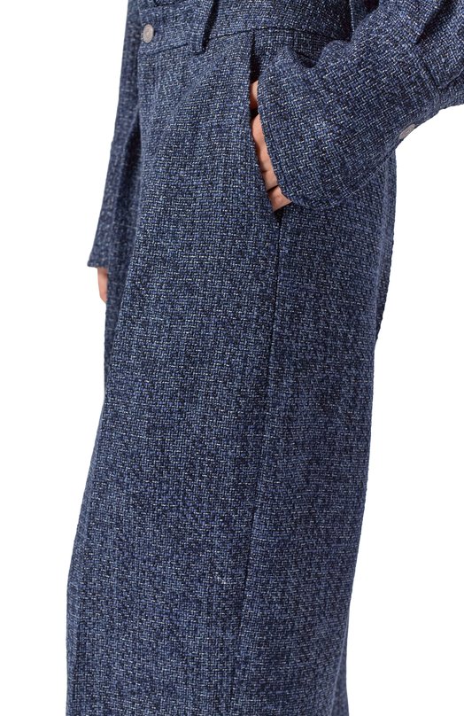 Твидовые брюки BOSS Orange 50553824 Синий  50553824 Фото 5