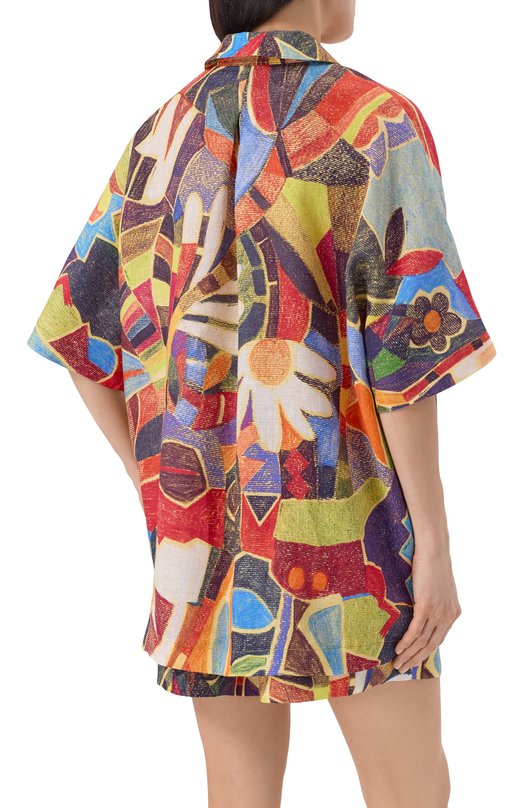 Льняная рубашка Shan 42636-82 Разноцветный  42636-82 Фото 4