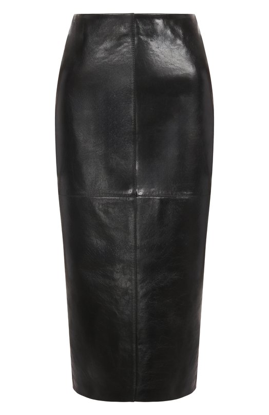 Кожаная юбка Sportmax AFA Чёрный AFA