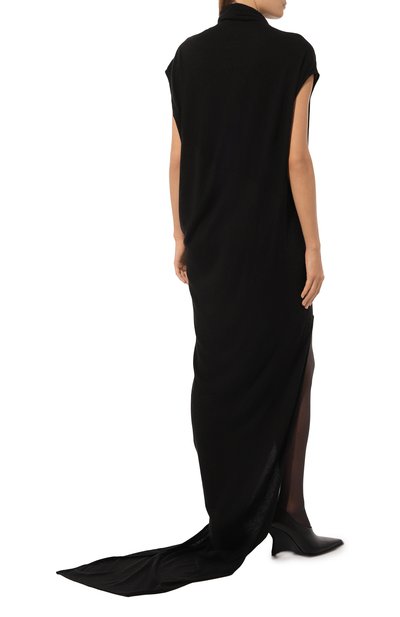 Платье из шерсти и вискозы RICK OWENS, арт. RP02D3503/JR, фото 4
