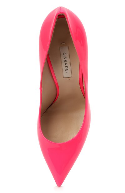 Кожаные туфли CASADEI розового цвета по цене 74250 руб., арт. 1F161D100TFLU004201, фото 5 Кожаные туфли CASADEI, арт. 1F161D100TFLU004201, фото 5