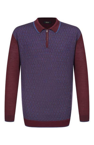 Мужская поло из шерсти и шелка ZILLI, арт. KZP001M0230VHE001