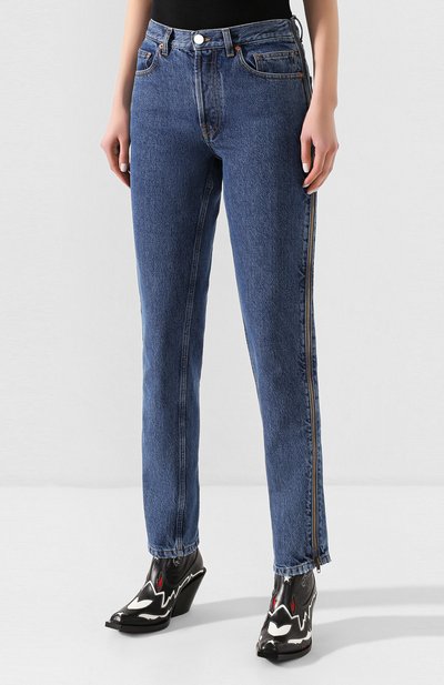 Джинсы VETEMENTS голубого цвета по цене 65750 руб., арт. SS20PA332 2801/W/BLUE, фото 3 Джинсы VETEMENTS, арт. SS20PA332 2801/W/BLUE, фото 3
