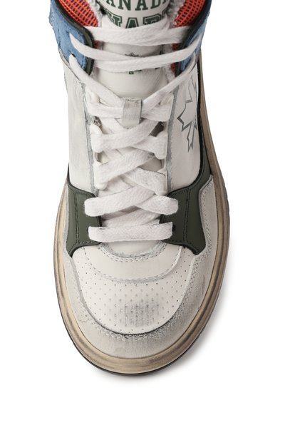 Кожаные кеды DSQUARED2, арт. 80241/VAR2/28-35, фото 4