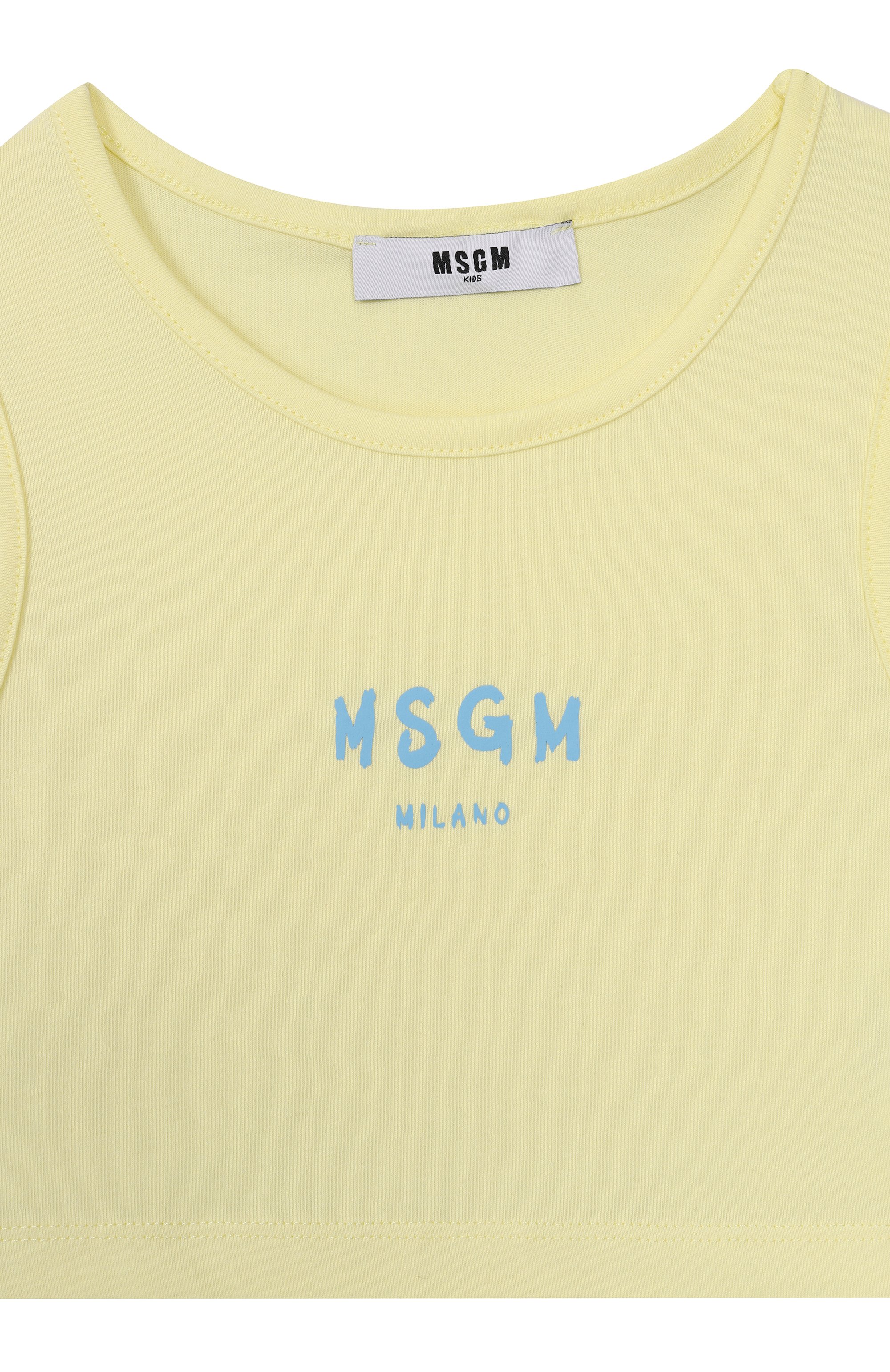 Хлопковая майка MSGM KIDS, арт. S6MSJGT0011, фото 3