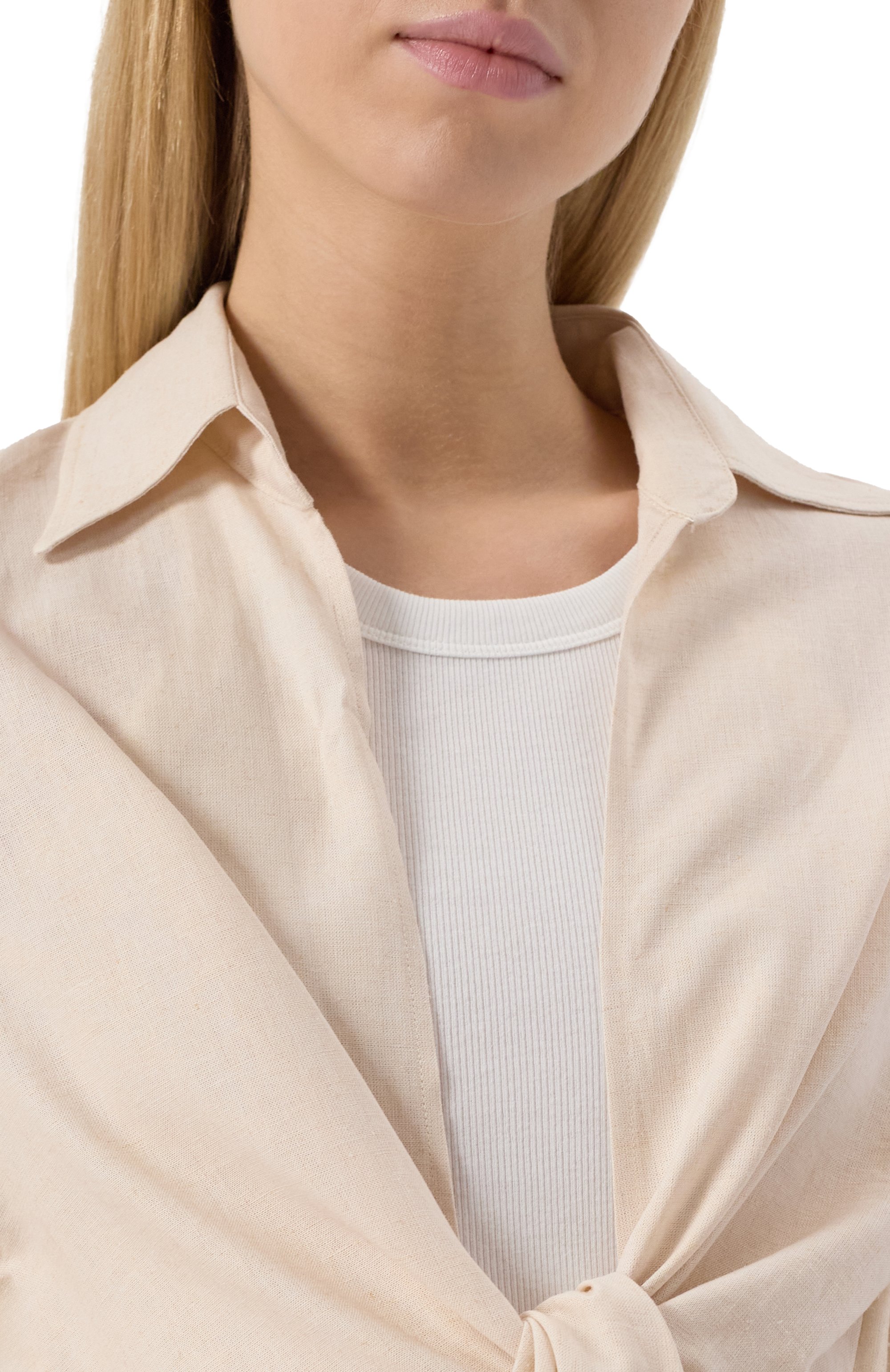 Блузка изо льна и вискозы HINNOMINATE, арт. HMABW01847, фото 5