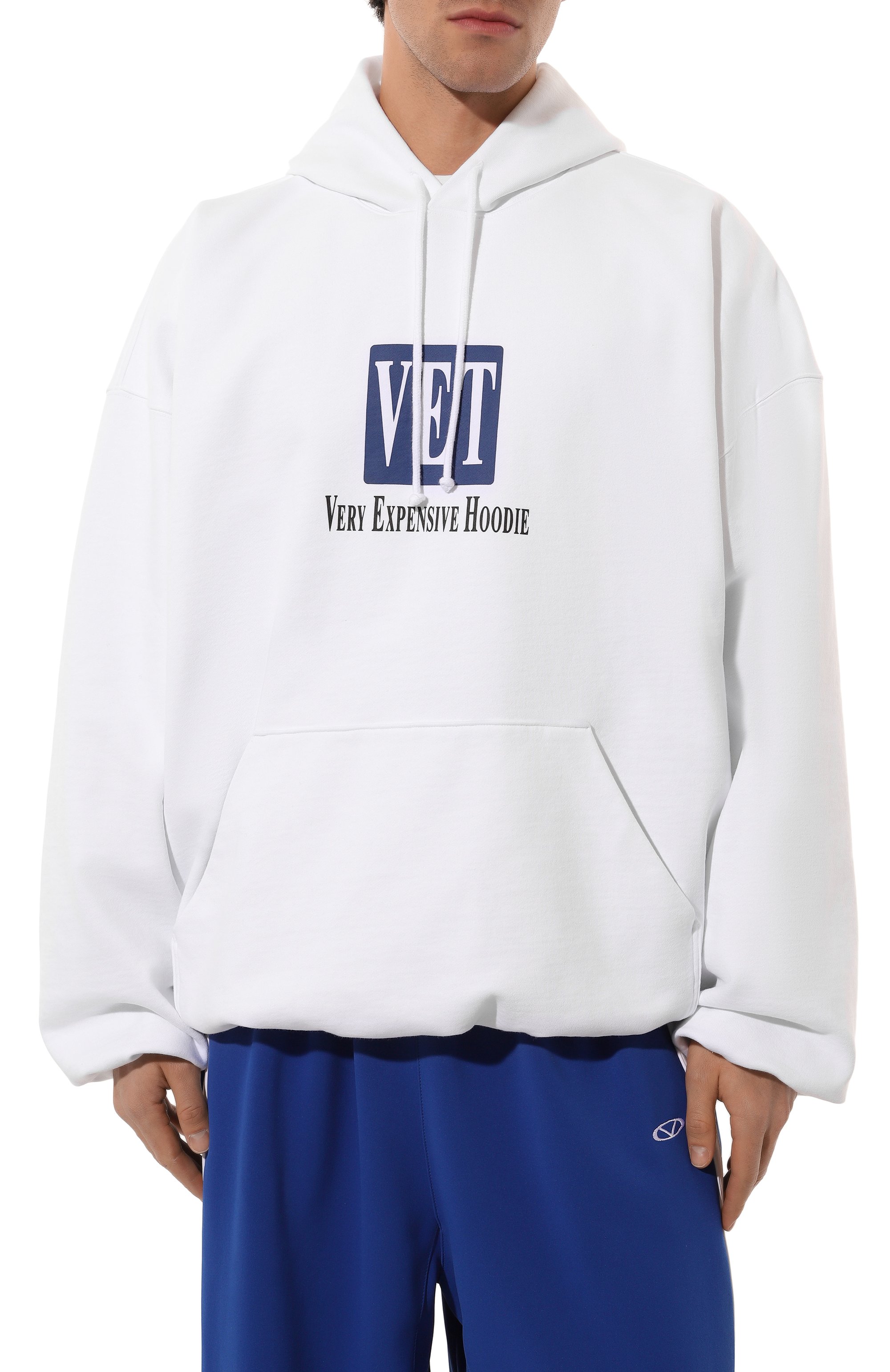 Хлопковое худи VETEMENTS белого цвета по цене 91950 руб., арт. UA66HD640W, фото 6 Хлопковое худи VETEMENTS, арт. UA66HD640W, фото 6