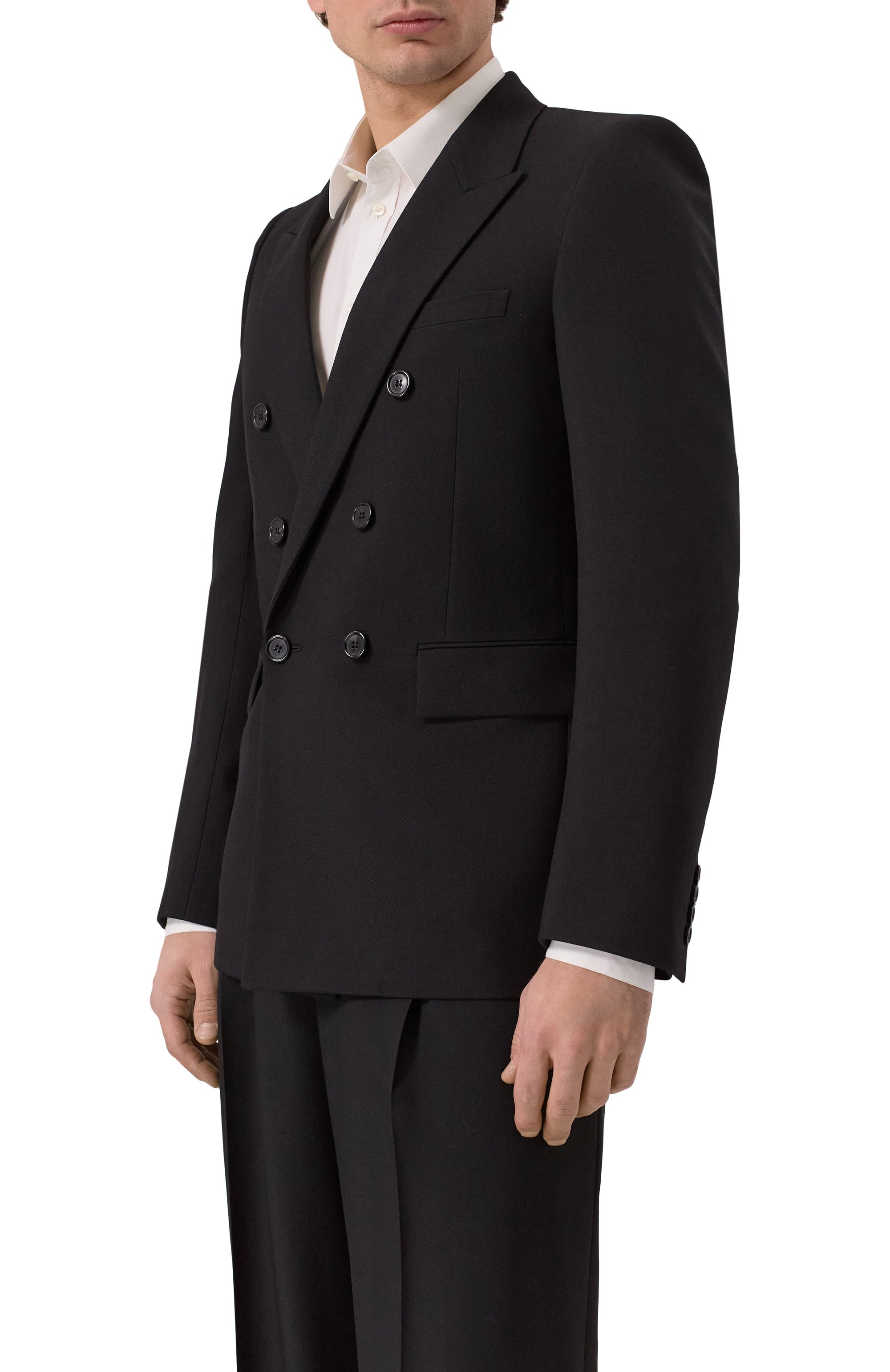 Шерстяной пиджак SAINT LAURENT, арт. 801873/Y404W, фото 3