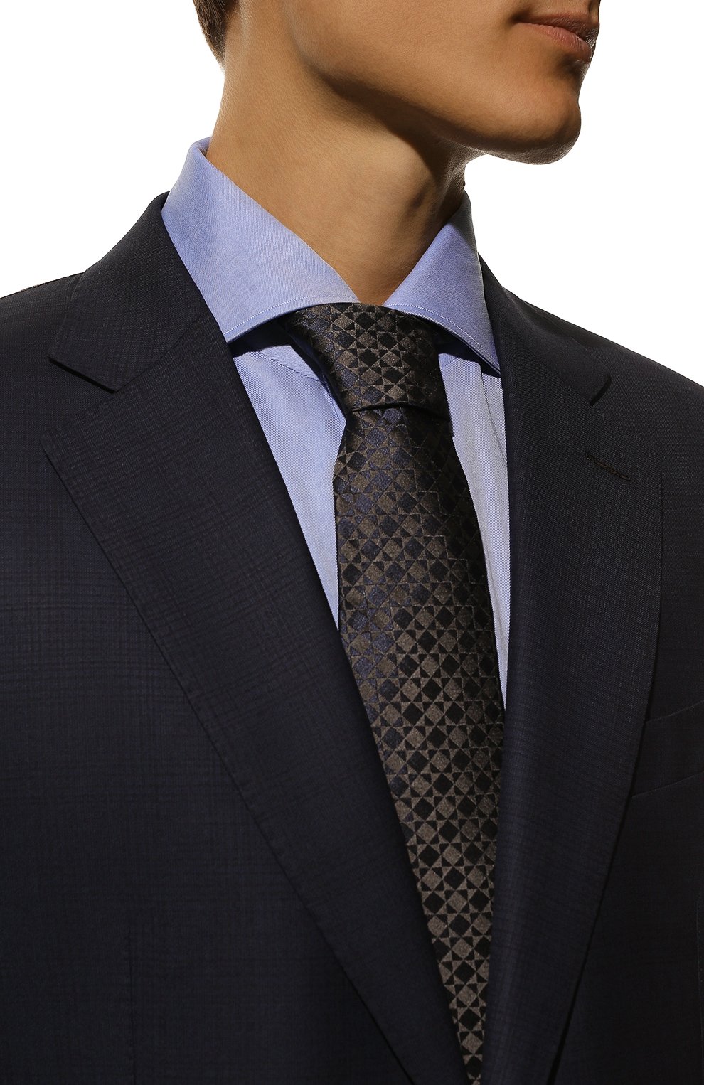 Шелковый галстук KITON, арт. UCRVKLC03H15, фото 2