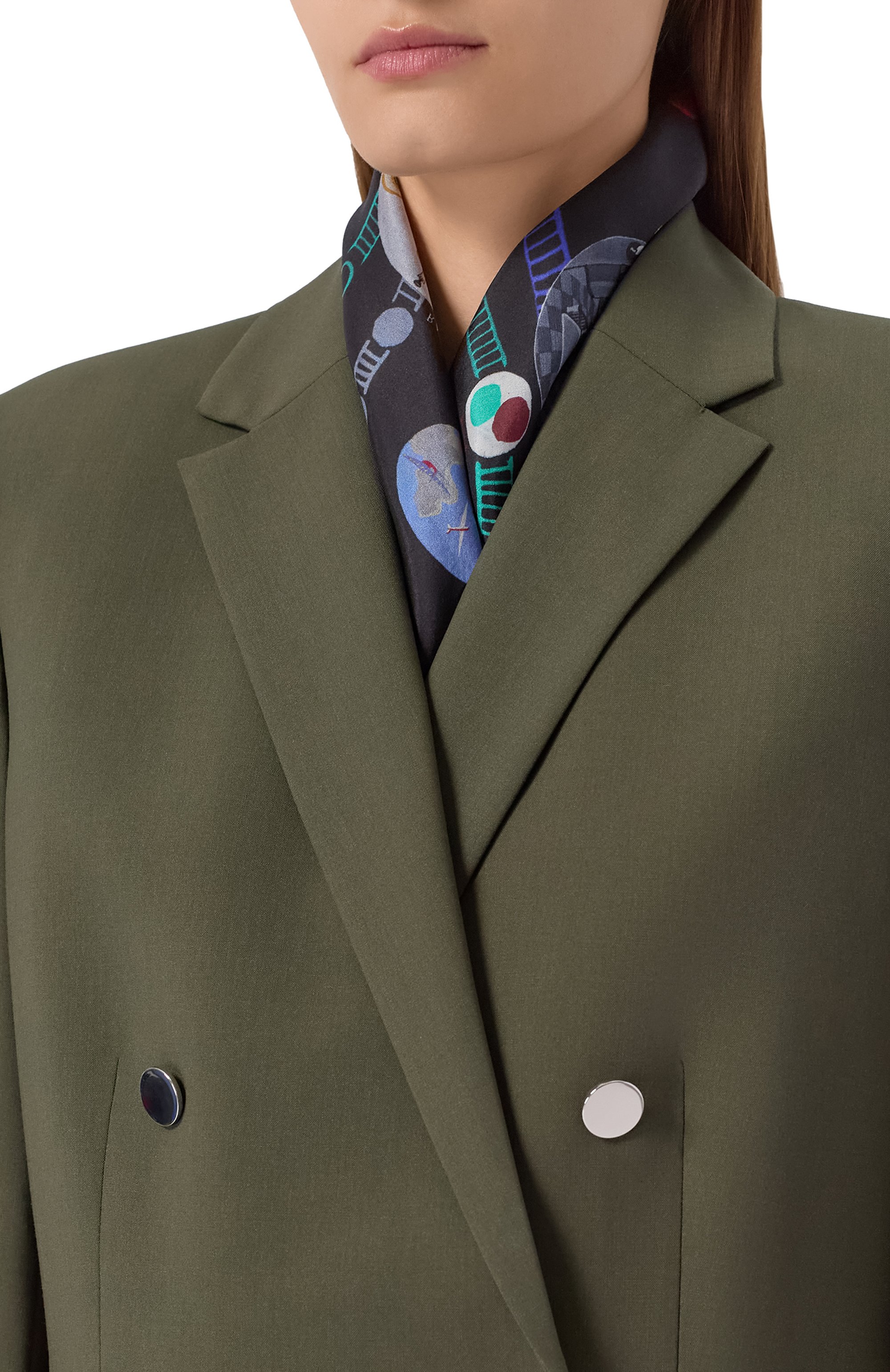 Шелковый платок метро GOURJI, арт. 91141537/315141172, фото 2