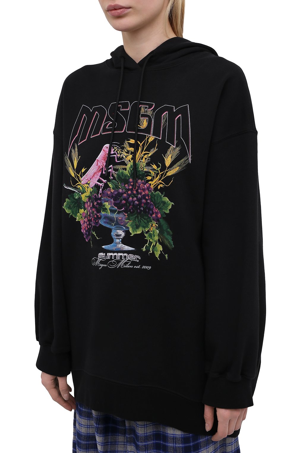 Хлопковое худи MSGM, арт. 3042MDM197 217499, фото 3