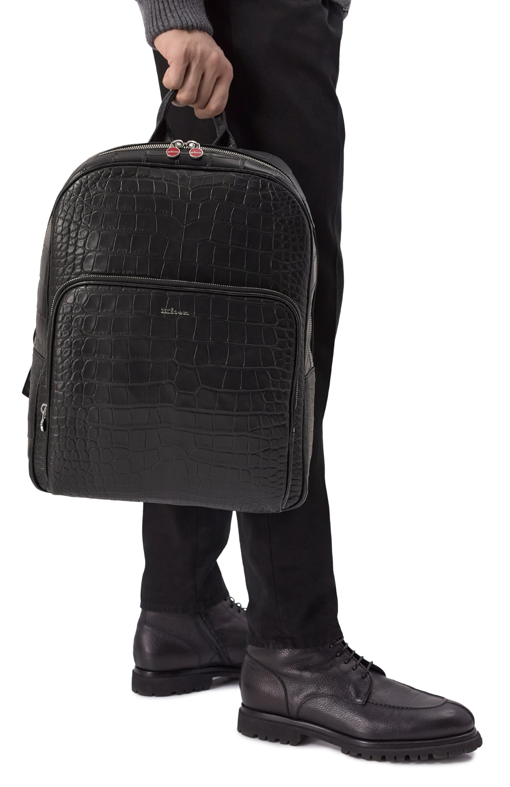 Рюкзак из кожи аллигатора KITON, арт. UBA0008N0106801003, фото 2