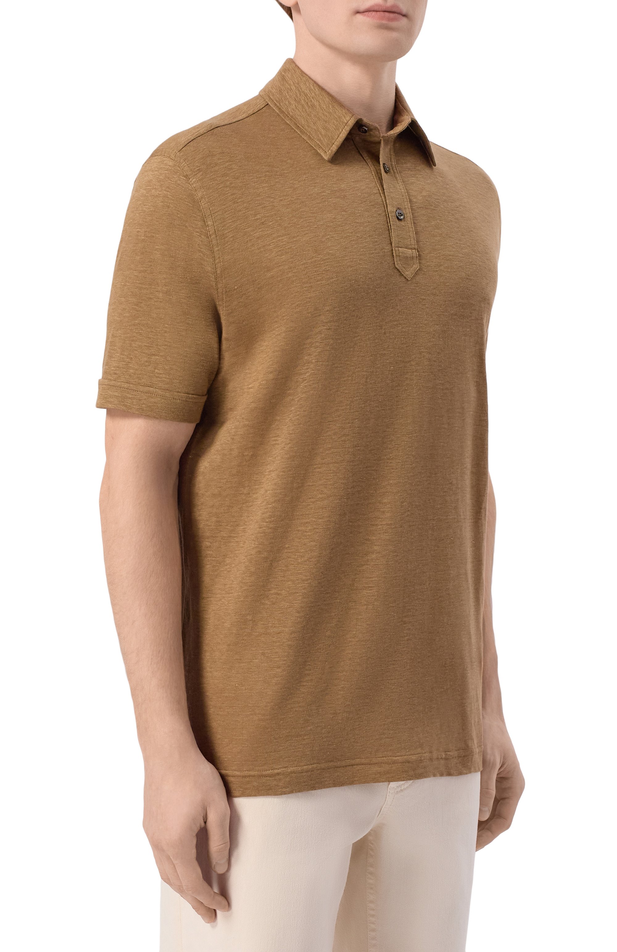 Льняное поло STEFANO RICCI, арт. K919510PCM/T26205, фото 3