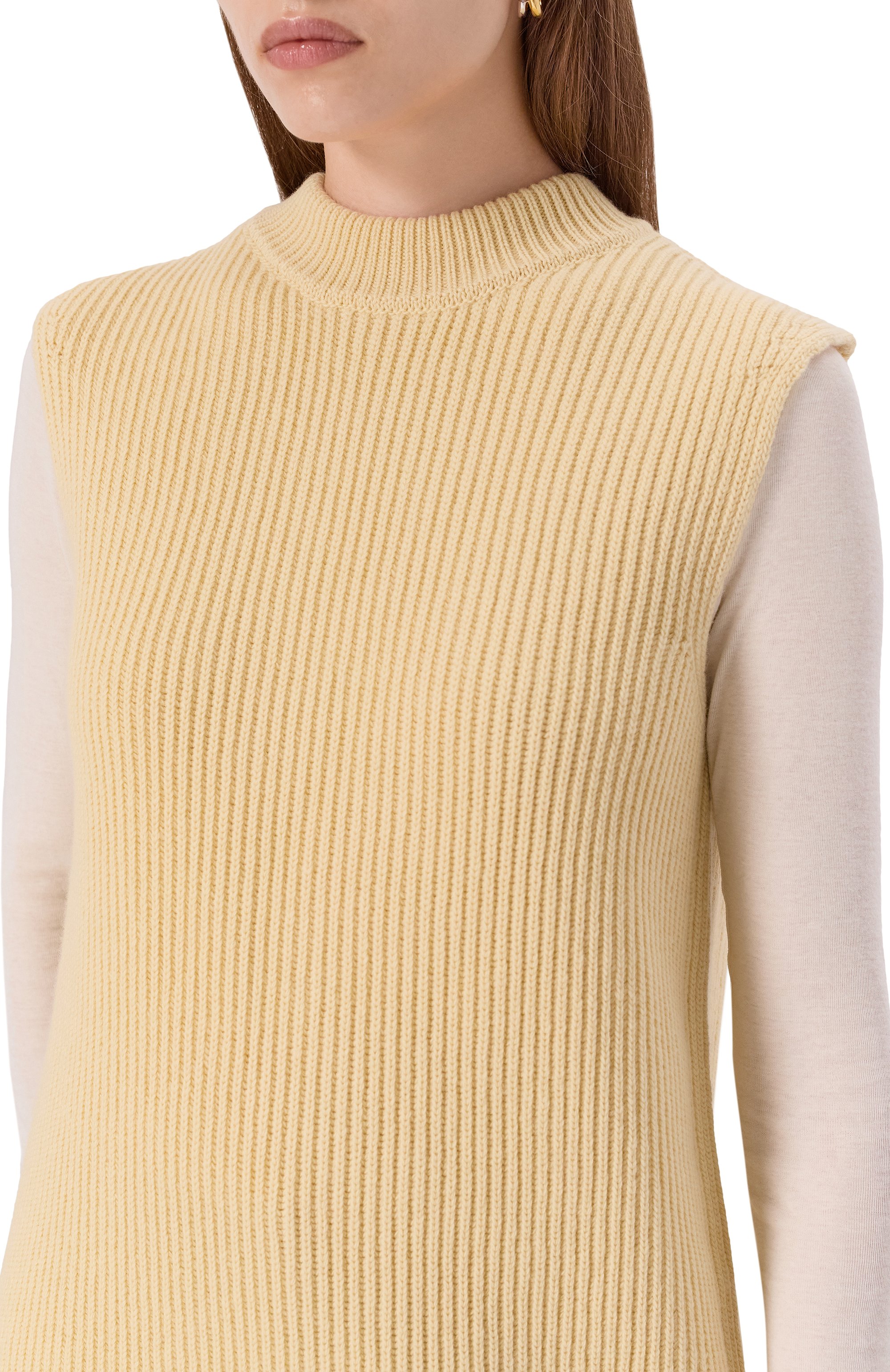 Шерстяной жилет JIL SANDER, арт. J02FB0129/J14737, фото 5