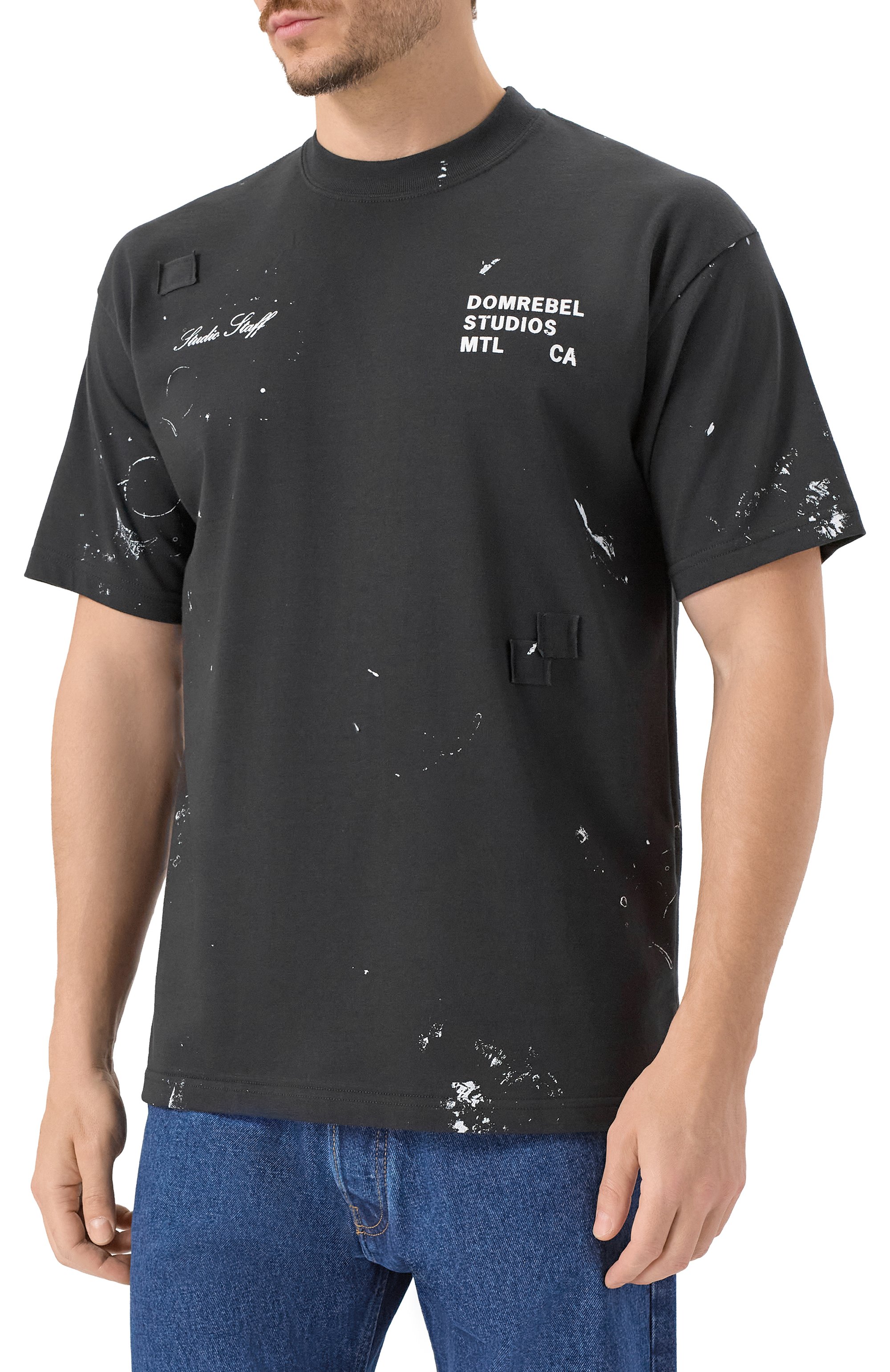 Хлопковая футболка DOMREBEL, арт. M STAFF TSHIRT, фото 3