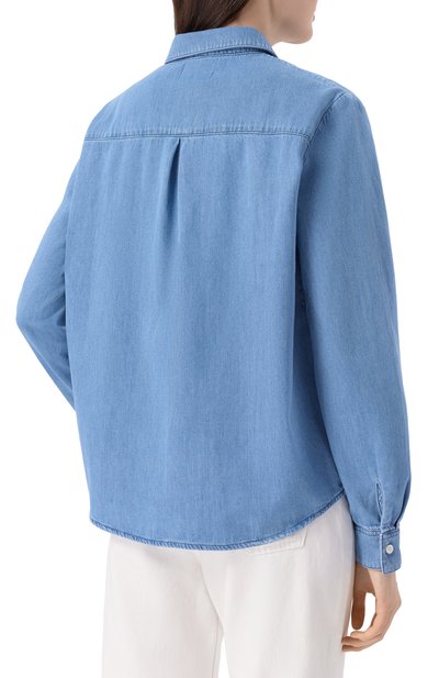 Джинсовая рубашка MC2 SAINT BARTH голубого цвета по цене 26350 руб., арт. MDH002-00165L/MEREDITH DENIM, фото 4 Джинсовая рубашка MC2 SAINT BARTH, арт. MDH002-00165L/MEREDITH DENIM, фото 4