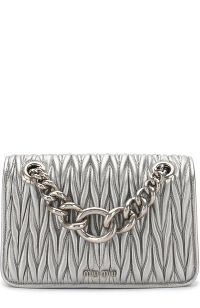 Кожаная сумка на цепочке MIU MIU, арт. 5BD023-N88-F0135-OOO, фото 1