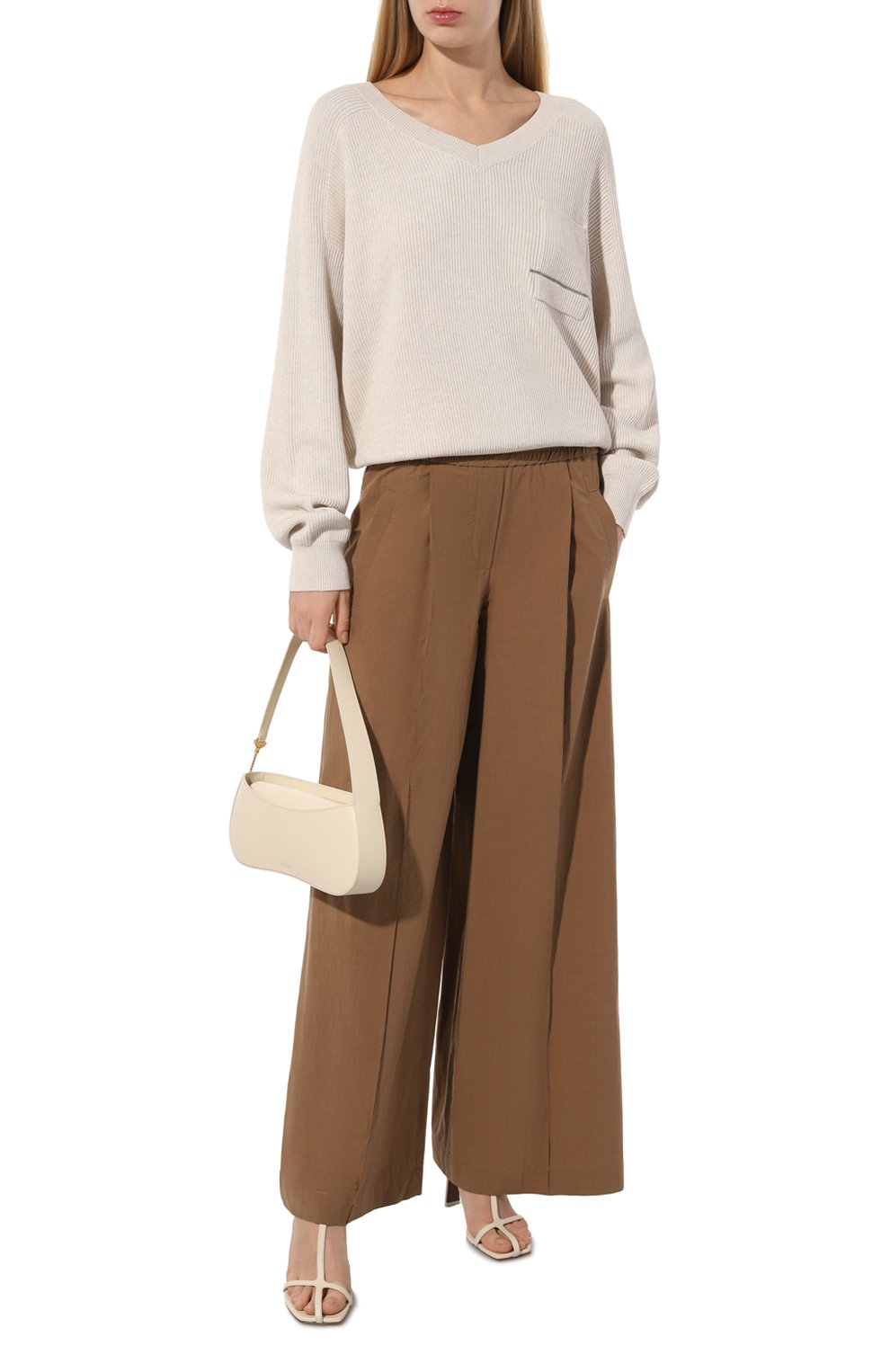 Хлопковый пуловер BRUNELLO CUCINELLI, арт. M1919B1351, фото 2