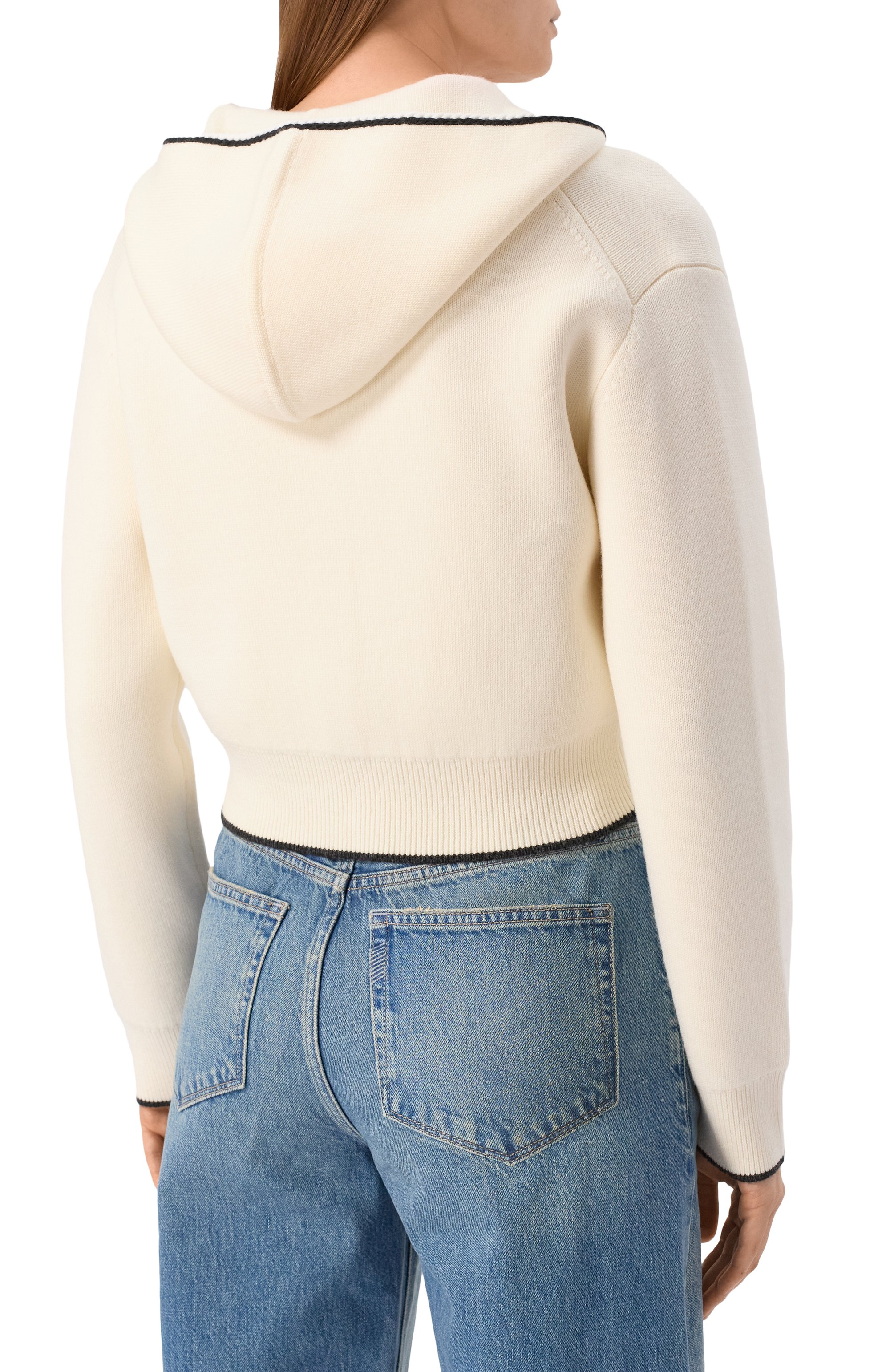 Шерстяной кардиган THEORY кремового цвета по цене 68100 руб., арт. 01111759, фото 4 Шерстяной кардиган THEORY, арт. 01111759, фото 4