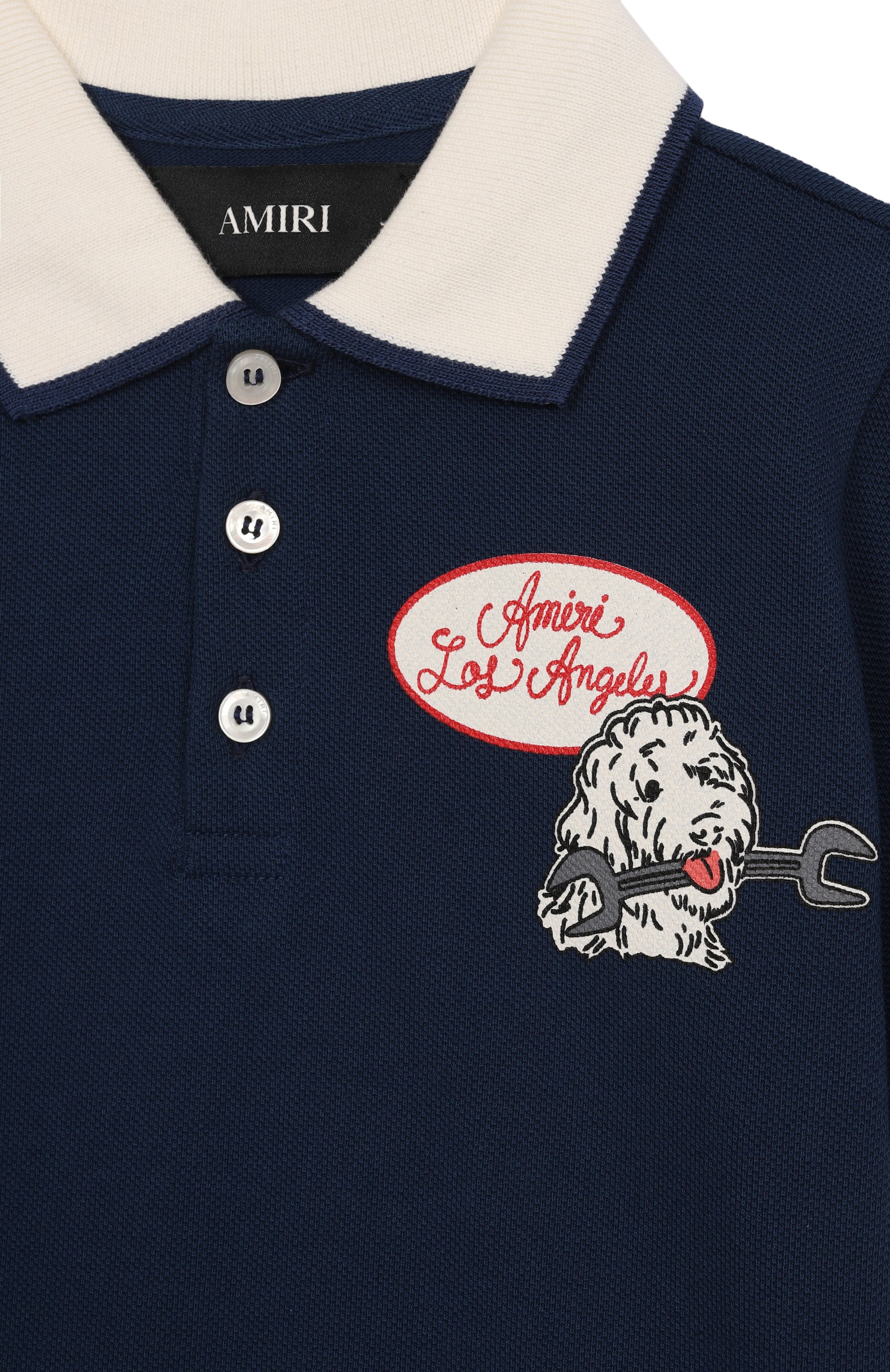 Хлопковое поло AMIRI, арт. AKJYP01011, фото 3