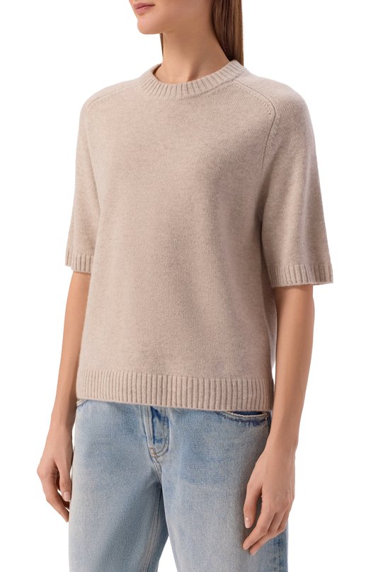 Кашемировый пуловер Loulou de Saison DARA Бежевый  DARA Фото 3