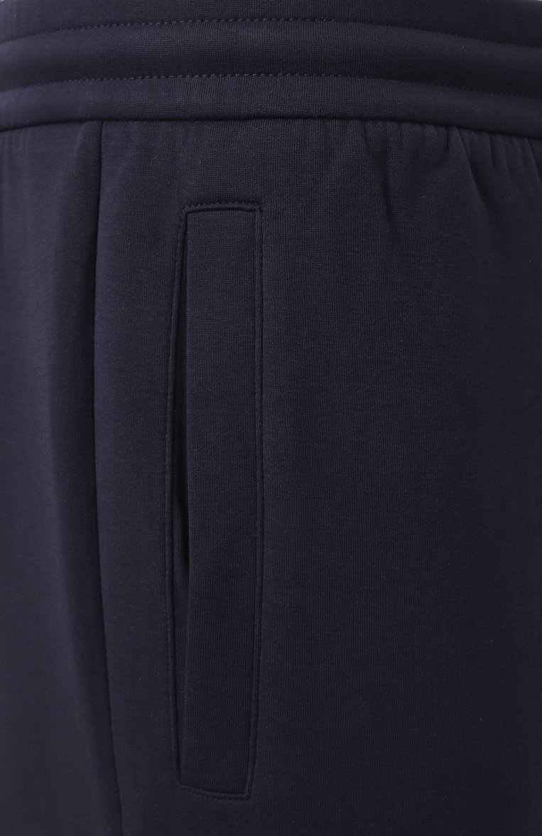 Мужские хлопковые брюки EMPORIO ARMANI темно-синего цвета, арт. 8N1PD8/1JHSZ | Фото 6 (Материал внешний: Хлопок, Синтетический материал; Длина (брюки, джинсы): Стандартные; Случай: Повседневный; Стили: Спорт-шик; Автоматизация ТО: Проставлено; Автоматизация состава: Проставлено)