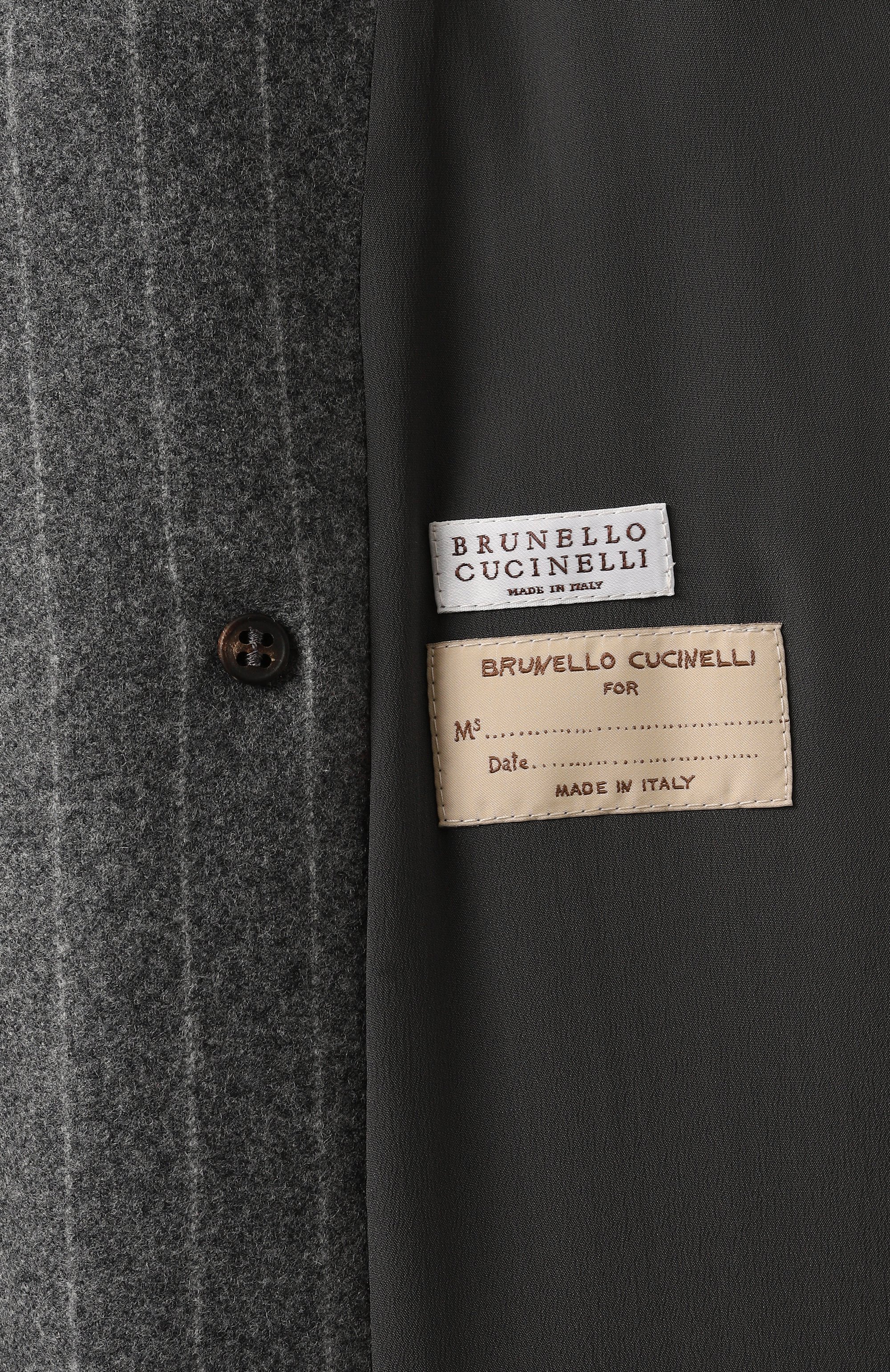 Шерстяное пальто с отделкой пайетками BRUNELLO CUCINELLI, арт. ME2089827, фото 6