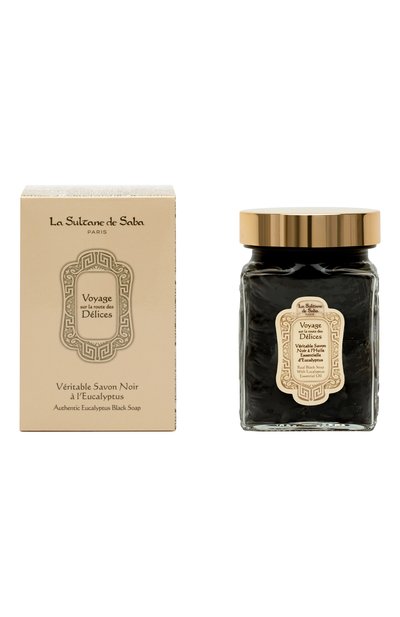 Черное мыло для лица и тела c эвкалиптом (300ml) LA SULTANE DE SABA, арт. 3700448602107, фото 4