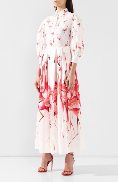 Хлопковое платье SARA ROKA розового цвета по цене 43400 руб., арт. LISSY L0NG/SS19-31, фото 3 Хлопковое платье SARA ROKA, арт. LISSY L0NG/SS19-31, фото 3