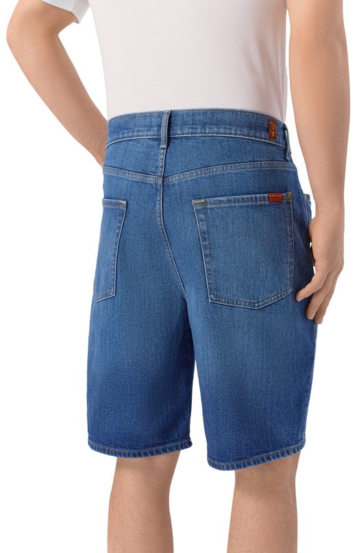 Джинсовые шорты 7 For All Mankind 7TH50A56-1XZ Синий  7TH50A56-1XZ Фото 4