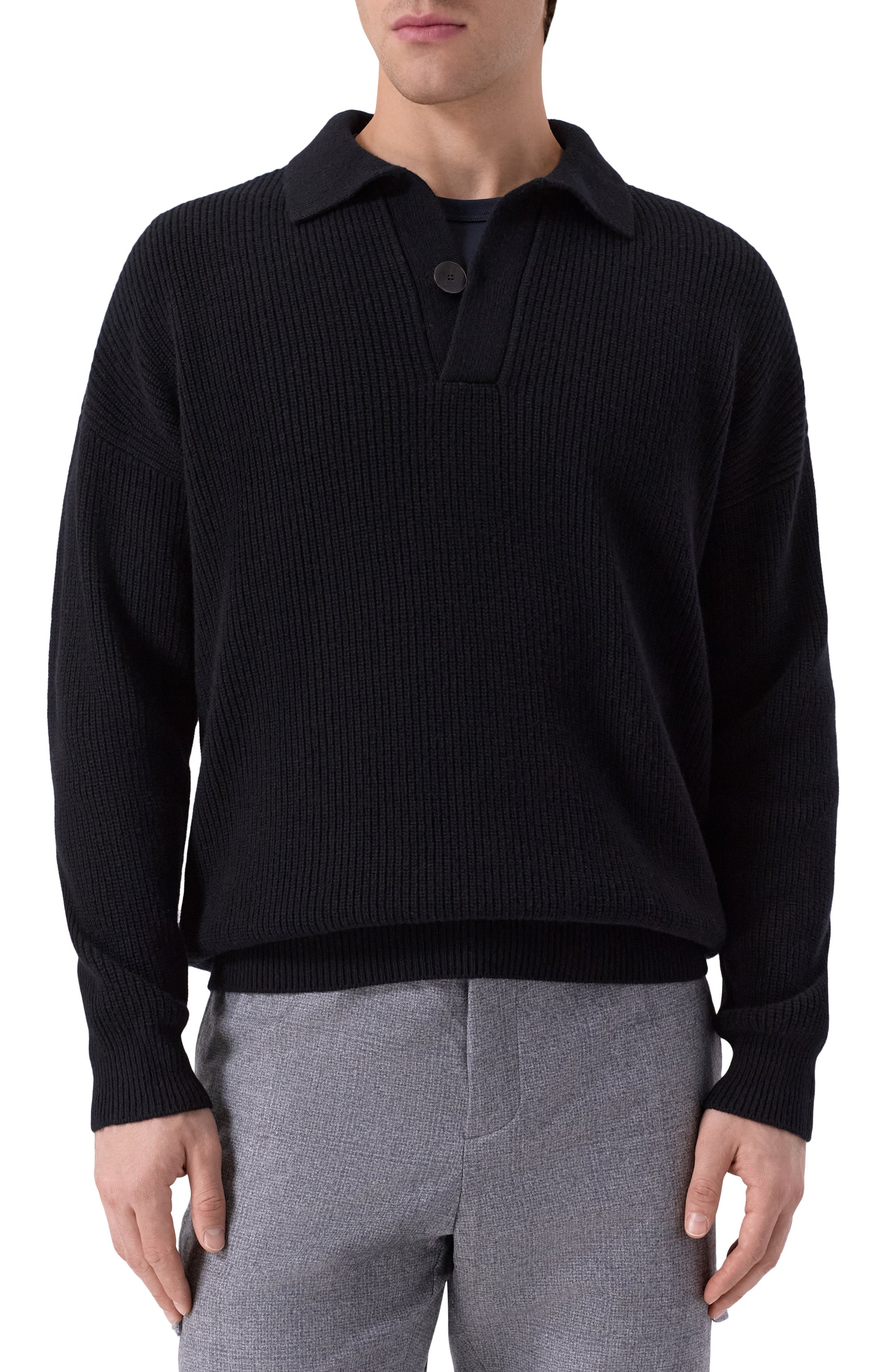 Шерстяное поло KITON, арт. UMM066106, фото 3