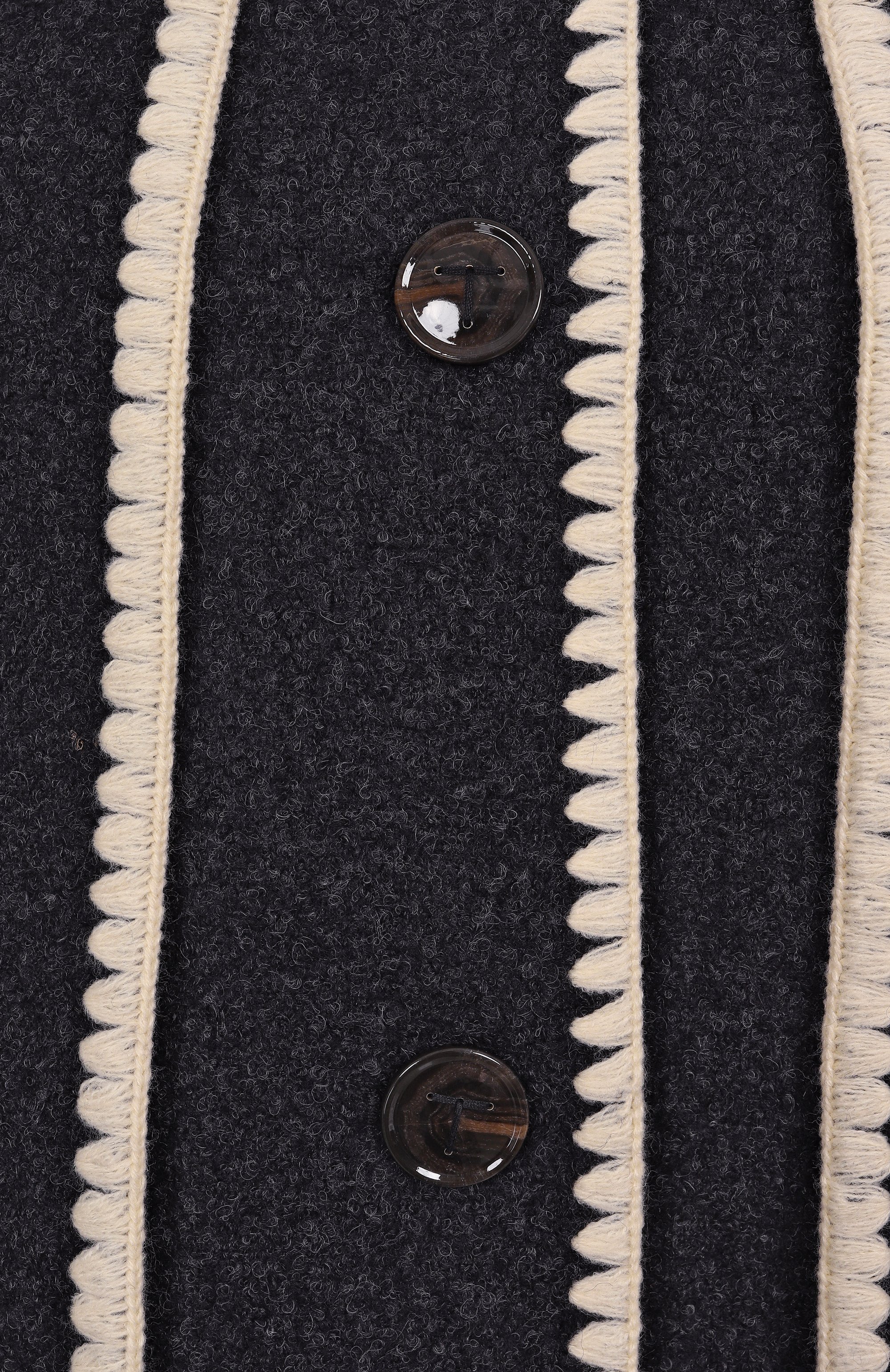 Шерстяное полупальто TOTEME, арт. 244-WR0918-FB0292, фото 6