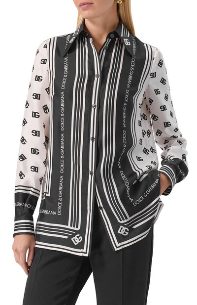Шелковая блузка DOLCE & GABBANA, арт. F5S48T/HI1Z6, фото 3