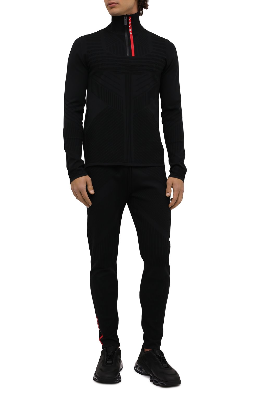 Брюки PRADA черного цвета по цене 125000 руб., арт. SMP31-1ZOA-F0002-212, фото 2 Брюки PRADA, арт. SMP31-1ZOA-F0002-212, фото 2