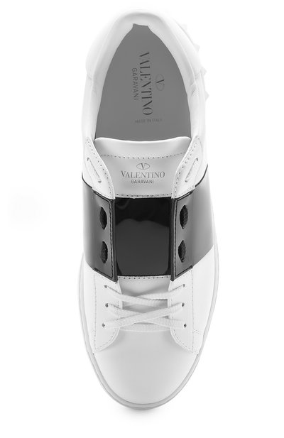 Кожаные кеды open на шнуровке VALENTINO, арт. NY2S0830/TCQ, фото 5