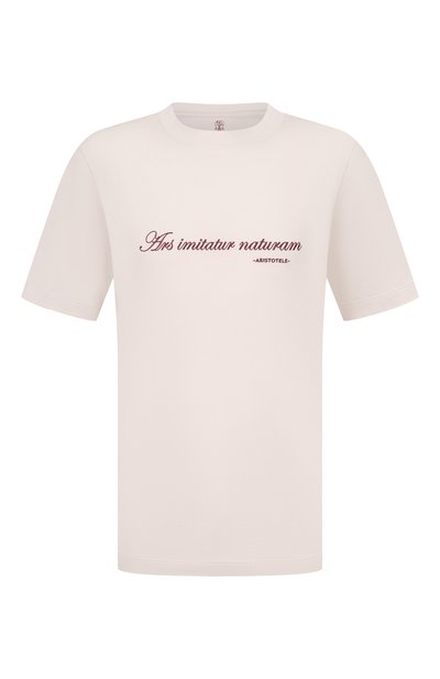 Мужская хлопковая футболка BRUNELLO CUCINELLI, арт. M0B138518