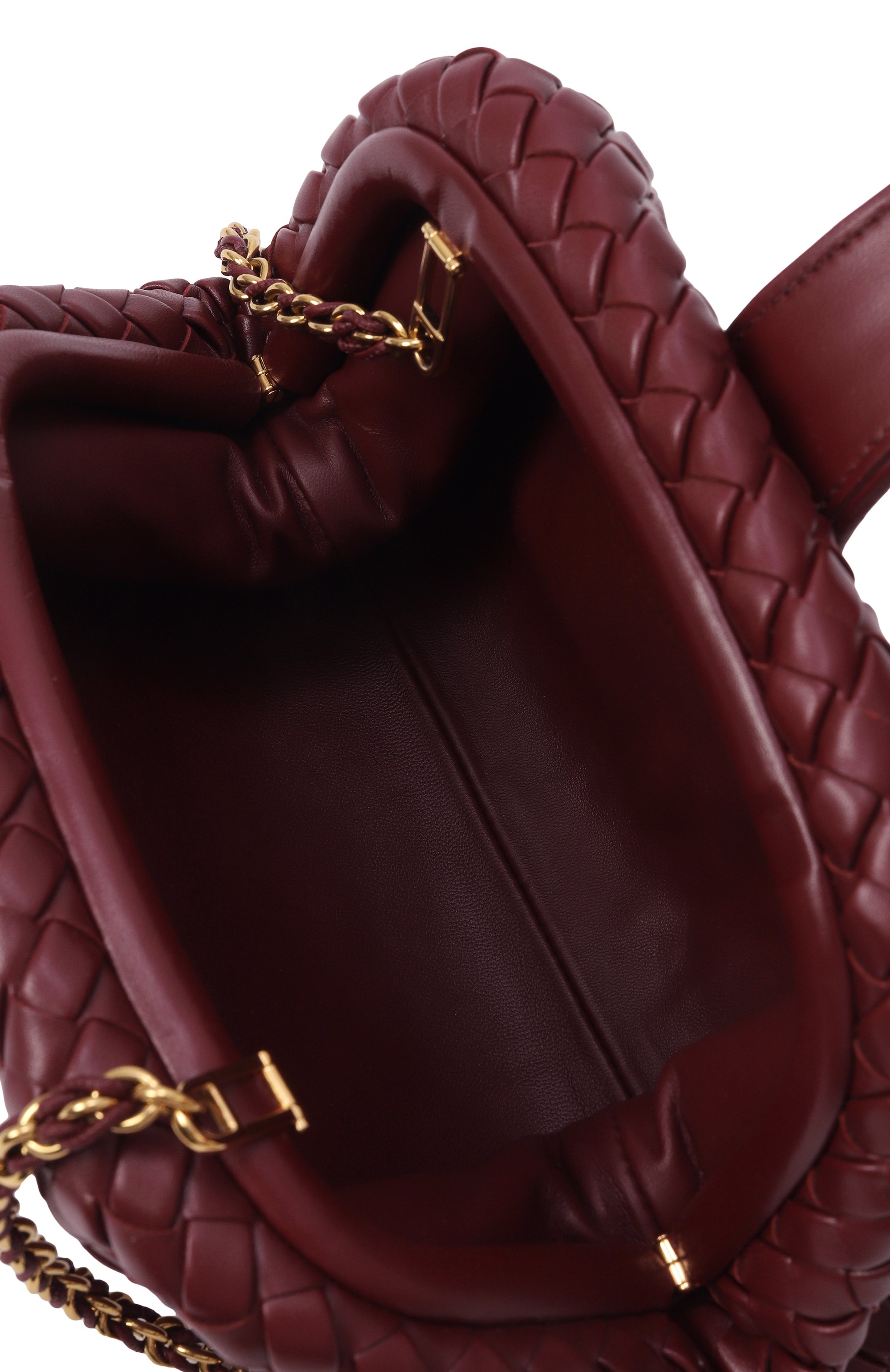 Сумка lauren 1980 small BOTTEGA VENETA бордового цвета по цене 459500 руб., арт. 804038 V4P61, фото 5 Сумка lauren 1980 small BOTTEGA VENETA, арт. 804038 V4P61, фото 5
