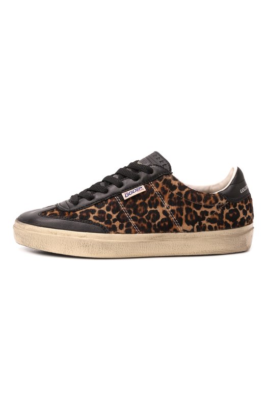 Кожаные кеды Soul-Star Golden Goose Deluxe Brand GWF00464.F005051 Леопардовый  GWF00464.F005051 Фото 4