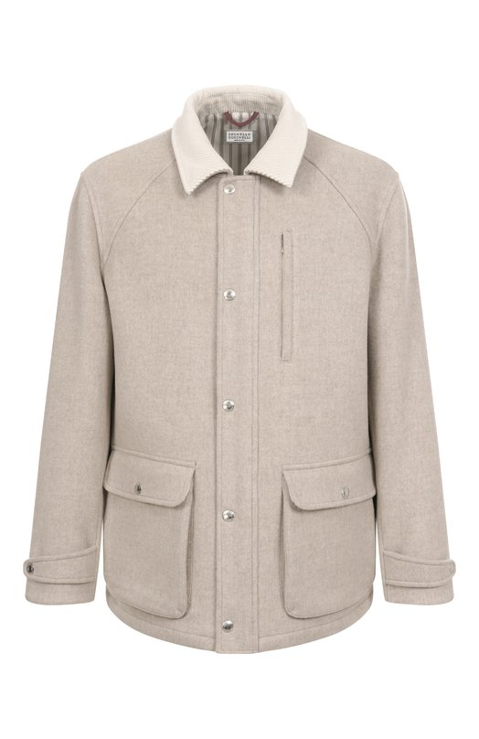 Куртка из шерсти и кашемира Brunello Cucinelli MD5326340 Бежевый MD5326340