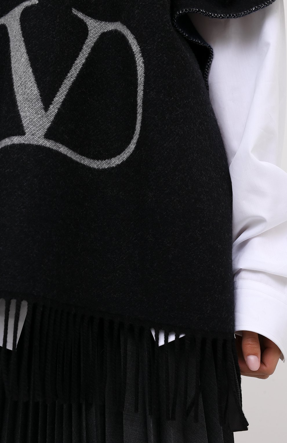 Пончо из кашемира и шерсти VALENTINO, арт. UW2EA018/LWP, фото 5