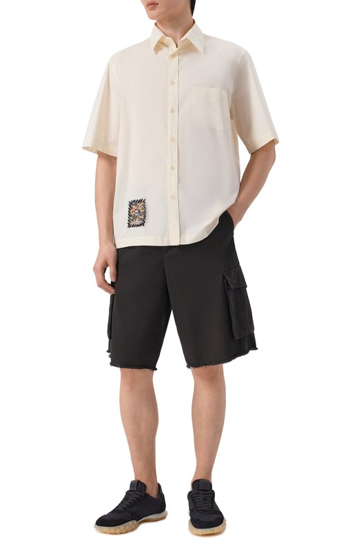 Хлопковые шорты Laneus S6LAMASH091 Чёрный  S6LAMASH091 Фото 2